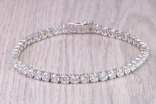Load image into Gallery viewer, 8ct D V V S 1 graded Lab Diamond Set Platinum Bracelet, absolutely stunning piece and would make the perfect gift
