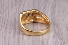 Load image into Gallery viewer, Large Patterned Signet Ring, made in your choice of precious Metals, British Hallmarked