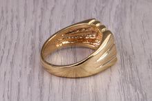 Load image into Gallery viewer, Large Patterned Signet Ring, made in your choice of precious Metals, British Hallmarked