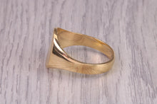 Load image into Gallery viewer, Oval Face Signet Ring, made in your choice of Precious Metals, British Hallmarked