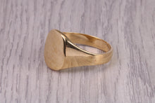 Load image into Gallery viewer, Oval Face Signet Ring, made in your choice of Precious Metals, British Hallmarked