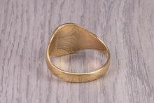 Load image into Gallery viewer, Oval Face Signet Ring, made in your choice of Precious Metals, British Hallmarked