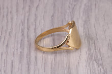 Load image into Gallery viewer, Dainty Signet Ring, made in your choice of precious Metals, British Hallmarked