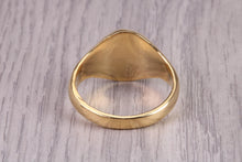 Load image into Gallery viewer, Chunky Prince of Wales Feathers Signet Ring, made in your choice of precious metal, British Hallmarked