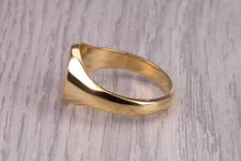 Load image into Gallery viewer, Chunky Prince of Wales Feathers Signet Ring, made in your choice of precious metal, British Hallmarked