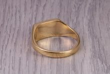 Load image into Gallery viewer, Welsh Dragon Signet Ring, made in your choice of precious metal, British Hallmarked