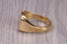 Load image into Gallery viewer, Heavy and Chunky Signet Ring, Available in Your Choice of Precious Metals, British Hallmarked