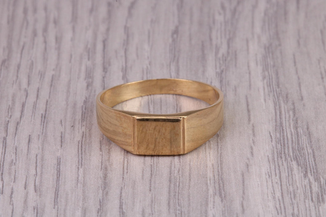 Dainty Signet Ring, made in your choice of precious Metals, British Hallmarked