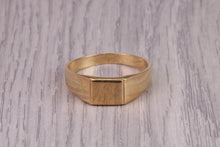 Load image into Gallery viewer, Dainty Signet Ring, made in your choice of precious Metals, British Hallmarked