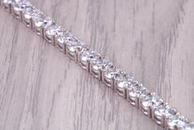 Load image into Gallery viewer, 8ct D V V S 1 graded Lab Diamond Set Platinum Bracelet, absolutely stunning piece and would make the perfect gift