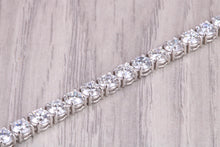 Load image into Gallery viewer, 8ct D V V S 1 graded Lab Diamond Set Platinum Bracelet, absolutely stunning piece and would make the perfect gift