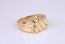 Load image into Gallery viewer, Large Patterned Signet Ring, made in your choice of precious Metals, British Hallmarked