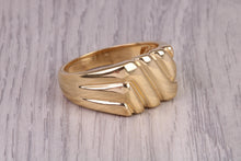 Load image into Gallery viewer, Large Patterned Signet Ring, made in your choice of precious Metals, British Hallmarked