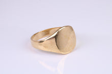 Load image into Gallery viewer, Oval Face Signet Ring, made in your choice of Precious Metals, British Hallmarked