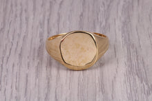 Load image into Gallery viewer, Oval Face Signet Ring, made in your choice of Precious Metals, British Hallmarked