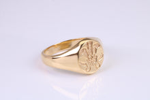 Load image into Gallery viewer, Chunky Prince of Wales Feathers Signet Ring