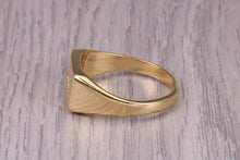 Load image into Gallery viewer, Welsh Dragon Signet Ring, made in your choice of precious metal, British Hallmarked