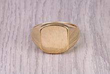 Load image into Gallery viewer, Heavy and Chunky Signet Ring, Available in Your Choice of Precious Metals, British Hallmarked