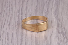Load image into Gallery viewer, Dainty Signet Ring, made in your choice of precious Metals, British Hallmarked
