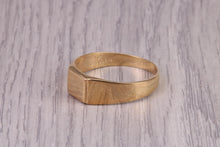Load image into Gallery viewer, Dainty Signet Ring, made in your choice of precious Metals, British Hallmarked
