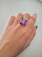 Load image into Gallery viewer, Large 11ct Natural Ametrine set Yellow Gold Dress Ring, British Hallmarked