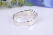 Load image into Gallery viewer, Unisex chunky Signet ring made from solid cast Sterling Silver, good chunky feel to this ring, British hallmarked