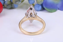 Load image into Gallery viewer, Marquise cut Lab Diamond set Solitaire, Absolutely Stunning Ring, Made in Your Choice of Diamond Size and Precious Metal, Certified Diamond