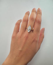 Load image into Gallery viewer, Marquise cut Lab Diamond set Solitaire, Absolutely Stunning Ring, Made in Your Choice of Diamond Size and Precious Metal, Certified Diamond
