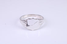 Load image into Gallery viewer, Shield Shaped Signet Ring, Available in your choice of precious metals