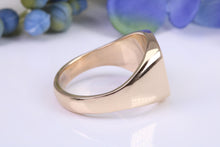 Load image into Gallery viewer, Chunky and Heavy Black Diamond set Yellow Gold Signet Ring