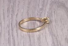 Load image into Gallery viewer, 0.28 carat Natural Diamond set Yellow Gold Solitaire, Dainty Ring, British Hallmarked