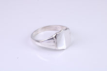 Load image into Gallery viewer, Shield Shaped Signet Ring, Available in your choice of precious metals