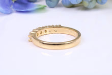 Load image into Gallery viewer, Traditional Eternity Ring set with Six Natural Round cut Diamonds, 0.60ct Diamonds, made from 18ct Yellow Gold, British Hallmarked