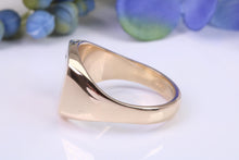 Load image into Gallery viewer, Chunky and Heavy Black Diamond set Yellow Gold Signet Ring