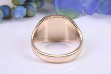 Load image into Gallery viewer, Chunky and Heavy Black Diamond set Yellow Gold Signet Ring