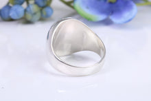 Load image into Gallery viewer, Ruby set Chunky Oval Faced Signet Ring in solid cast Silver, British Hallmarked