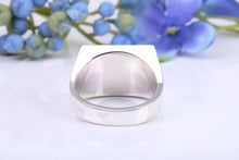 Load image into Gallery viewer, Very Large and Chunky Signet Ring, Made From Completely Solid Cast Silver, British Hallmakred