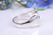 Load image into Gallery viewer, Gemstone set Heavy and Chunky Signet Ring, Available in Your Choice of Natural Gemstone