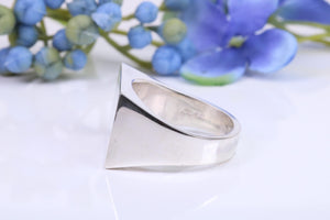 Very Large and Chunky Signet Ring, Made From Completely Solid Cast Silver, British Hallmakred