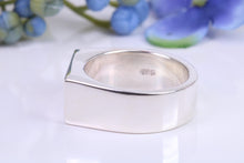 Load image into Gallery viewer, Very Large and Chunky Ruby set Signet Ring, Made From Completely Solid Cast Silver, British Hallmarked