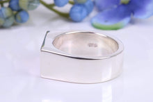 Load image into Gallery viewer, Very Large and Chunky Ruby set Signet Ring, Made From Completely Solid Cast Silver, British Hallmarked