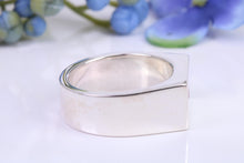 Load image into Gallery viewer, Very Large and Chunky Ruby set Signet Ring, Made From Completely Solid Cast Silver, British Hallmarked