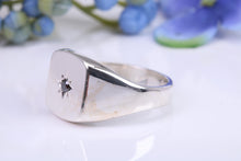 Load image into Gallery viewer, Gemstone set Heavy and Chunky Signet Ring, Available in Your Choice of Natural Gemstone