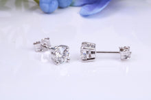 Load image into Gallery viewer, Half carat each D V V S 1 Graded Certified Diamond Set Platinum Solitaire Stud Earrings, Best Graded Lab Diamonds