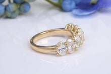 Load image into Gallery viewer, Seven Oval cut Diamond set Ring, Perfect as Eternity or Wedding Ring,3.50ct total Diamonds, Gold or Platinum Option, British Hallmarked