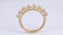 Load image into Gallery viewer, Seven Oval cut Diamond set Ring, Perfect as Eternity or Wedding Ring,3.50ct total Diamonds, Gold or Platinum Option, British Hallmarked