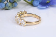 Load image into Gallery viewer, Seven Oval cut Diamond set Ring, Perfect as Eternity or Wedding Ring,3.50ct total Diamonds, Gold or Platinum Option, British Hallmarked