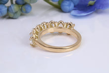 Load image into Gallery viewer, Seven Oval cut Diamond set Ring, Perfect as Eternity or Wedding Ring,3.50ct total Diamonds, Gold or Platinum Option, British Hallmarked