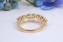 Load image into Gallery viewer, Seven Oval cut Diamond set Ring, Perfect as Eternity or Wedding Ring,3.50ct total Diamonds, Gold or Platinum Option, British Hallmarked