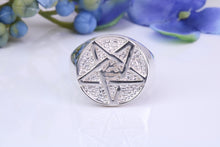 Load image into Gallery viewer, Illuminati Signet Ring, Made from Solid Cast Silver, British Hallmarked